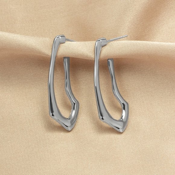 Jewelry - 3/$25 New Silver Plated Geometric Earrings